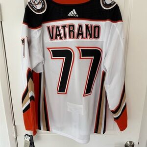 Adidas Black and Orange Sports Jersey Size 58